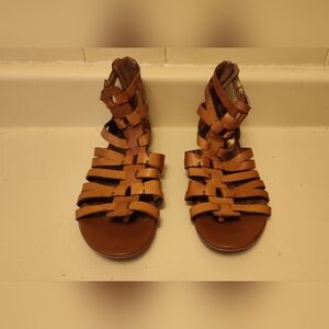 Sam Edelman Brown Leather Beck Gladiator Sandals Size 7.5